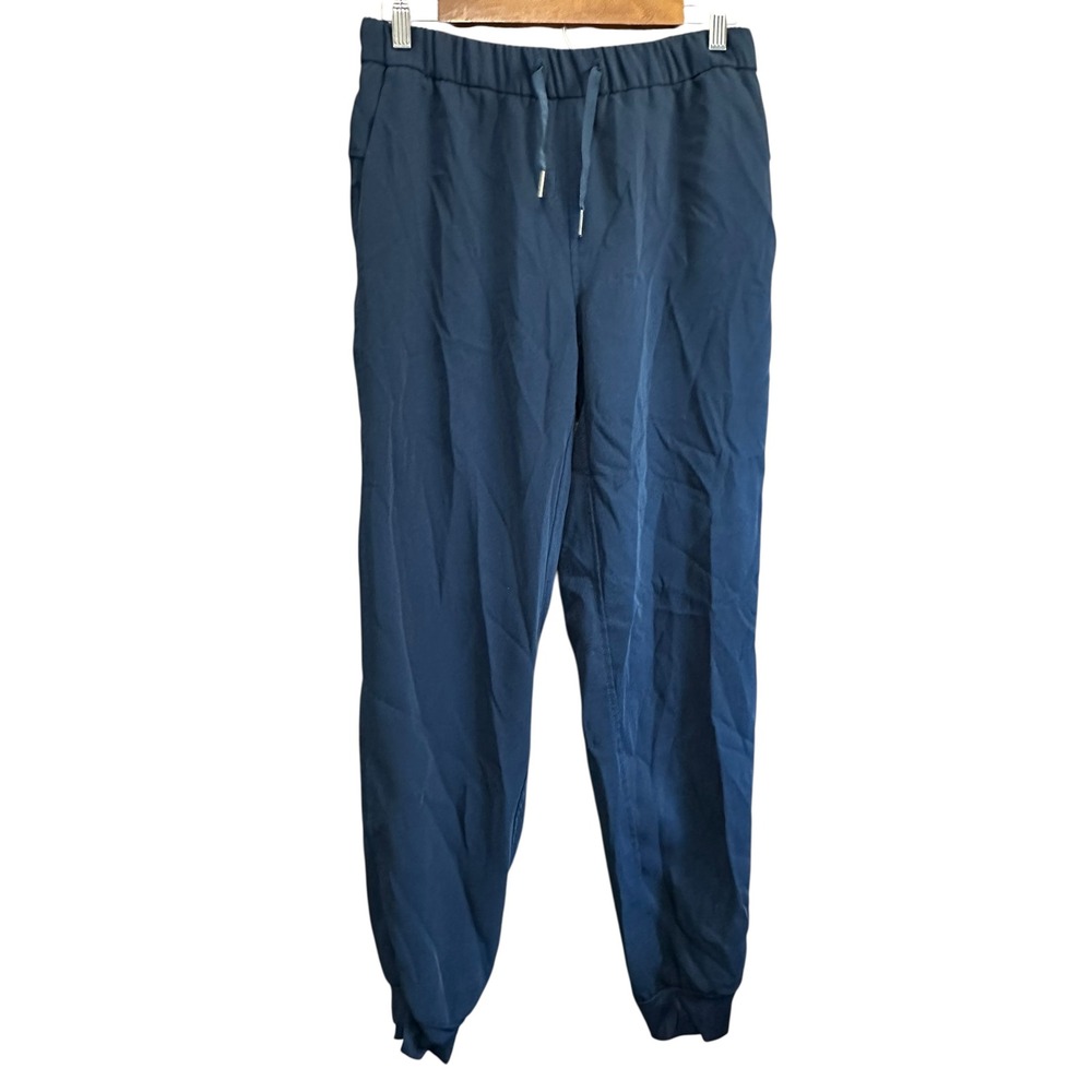 AVIA Womens Athletic Joggers‎ Drawstring Elastic Waist Navy Blue Small 4-6